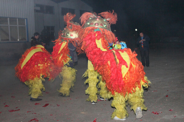 舞龙舞狮节日气氛图片