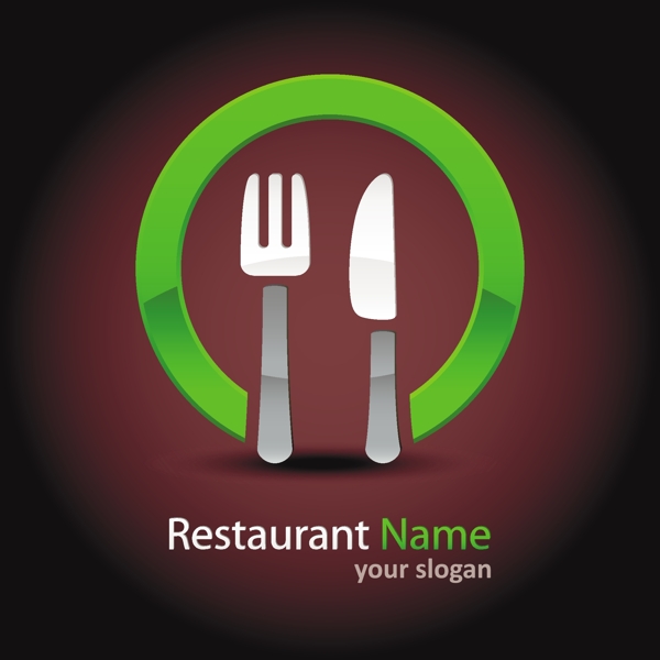 矢量欧式餐厅标志设计