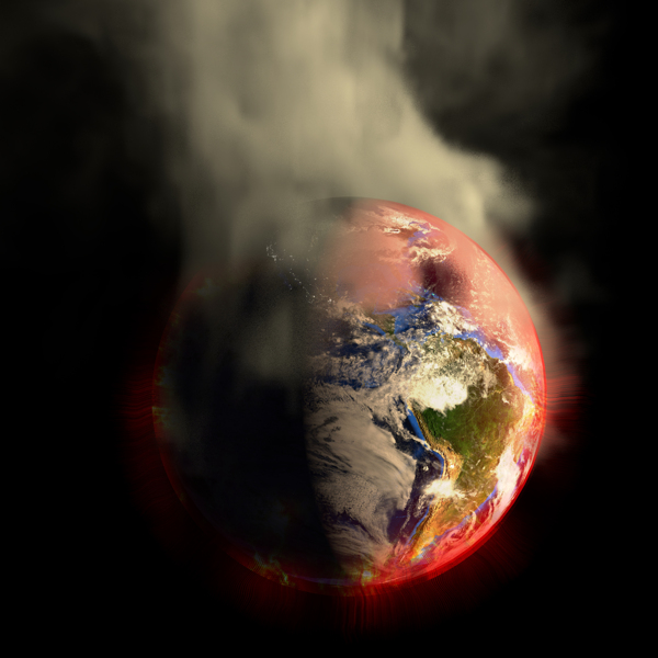 冒烟雾的星球图片