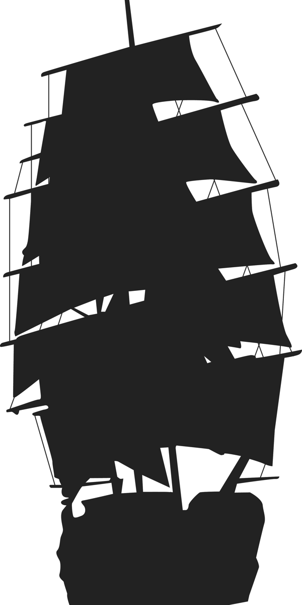 印花矢量图船帆船交通工具运输工具免费素材