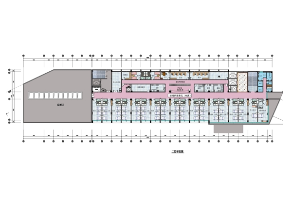 医院室内彩色平面方案图片