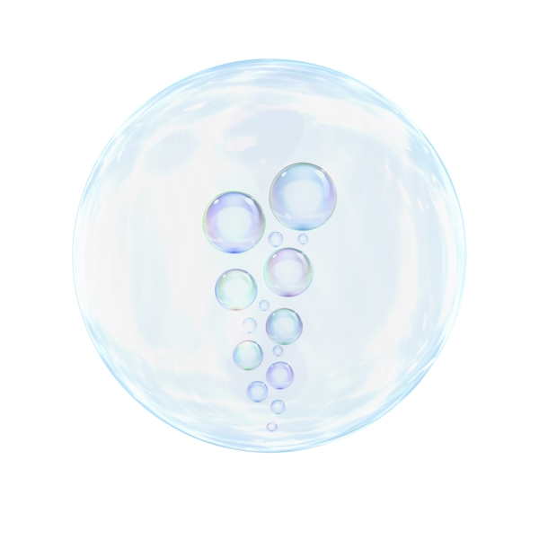 创意唯美水泡水晶球可商用元素