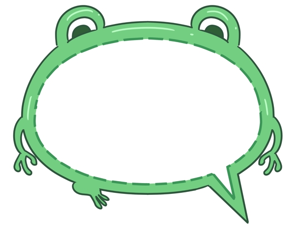 绿色的动物青蛙插画