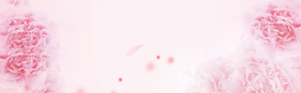 清新粉色花朵背景