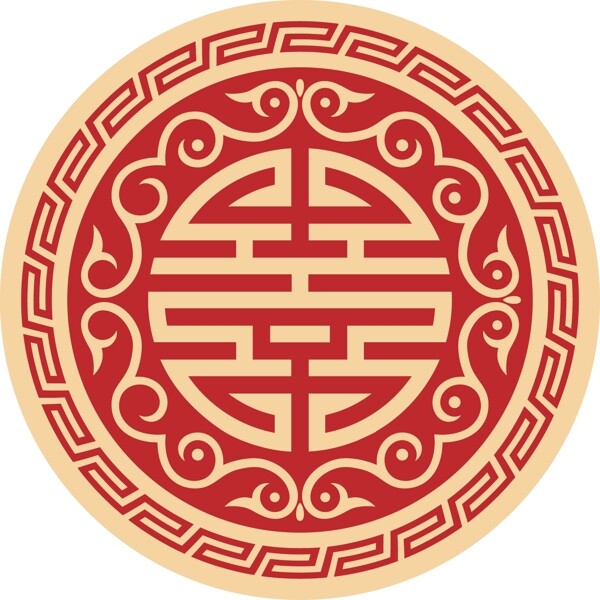 红色婚礼LOGO牌