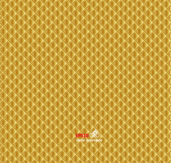 黄色方格立体条纹背景图