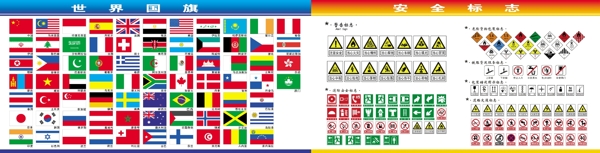 国旗安全标志展板图片