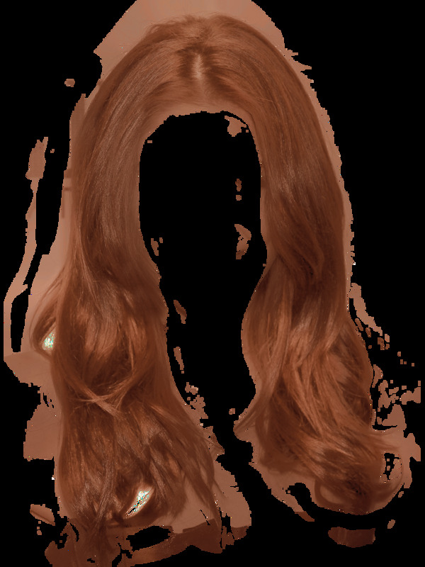 栗色头发免抠png透明图层素材