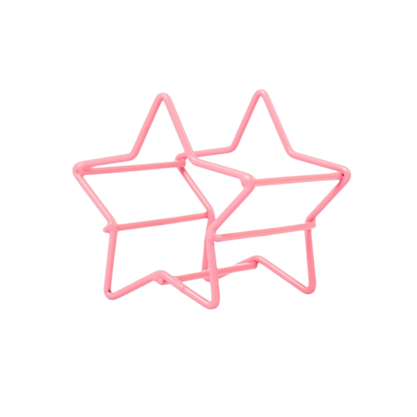 粉色的五角形简易手机支架png素材