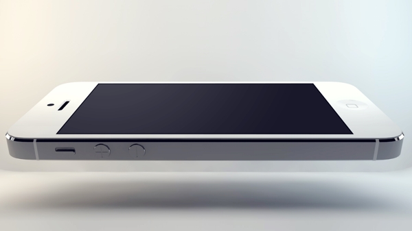 脆的iPhone5悬浮角模型