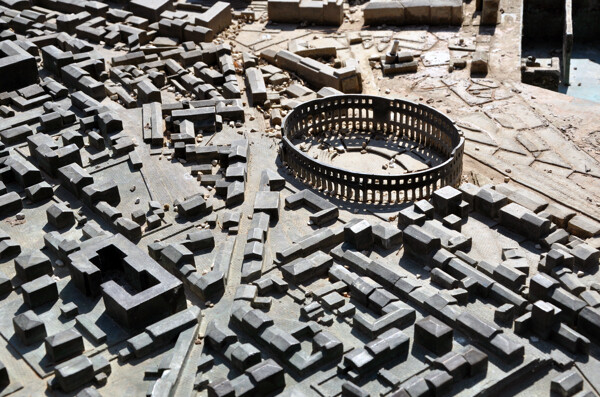 四合院城市建筑模型图片