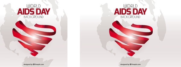世界艾滋病日背景带丝带