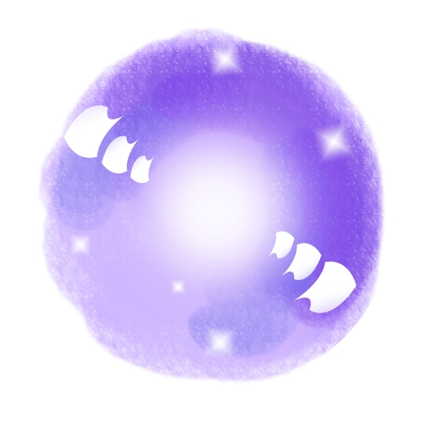 美丽的紫色气泡插画