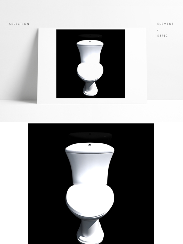 现代简约白色陶瓷马桶