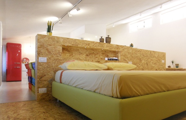 现代时尚艳色卧室黄色地毯室内装修效果图