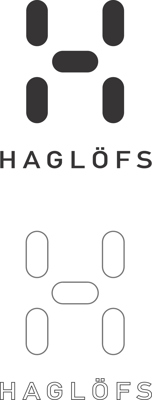 户外品牌HAGLOFS矢量logo