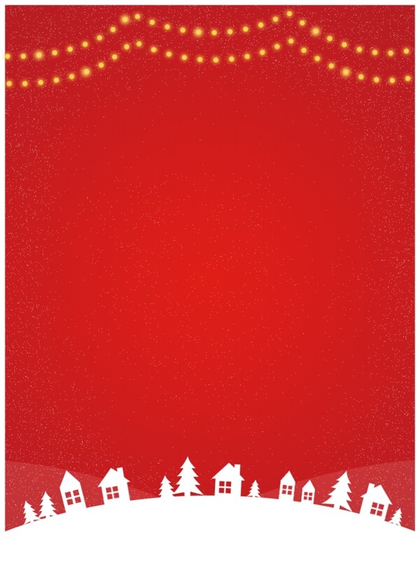 红色简约圣诞快乐西餐厅促销宣传背景素材