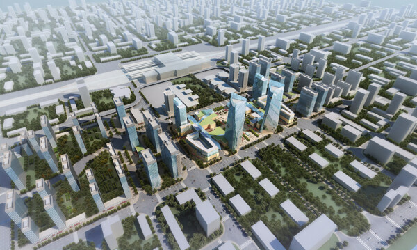 济南西站城市综合体图片