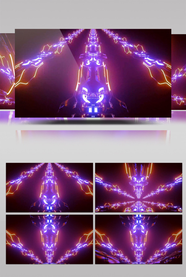 紫光锁链动态视频素材