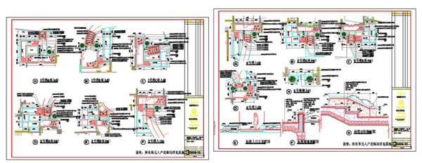 单元入口CAD景观图纸