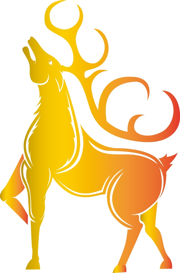 雪鹿麋鹿圣诞纹身图案印花动物神图片
