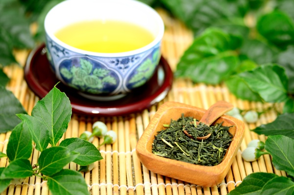 绿茶与茶叶图片