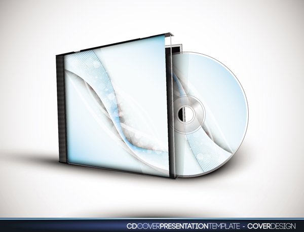 CD光碟包装矢量图