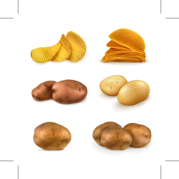 土豆与薯片图标
