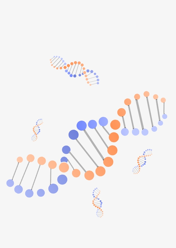 化学DNA结构图插画