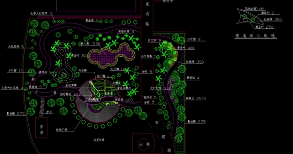 公园广场雅域小游园环境设计图片