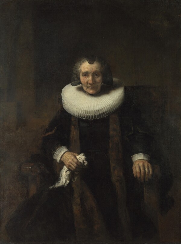 RembrandtPortraitofMargarethadeGeerWifeofJacobTrip高清西方古典人物宗教人物神话人物巴洛克艺术油画装饰画