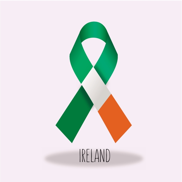 爱尔兰国旗丝带设计