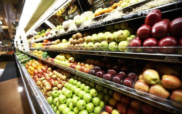 超市水果实景