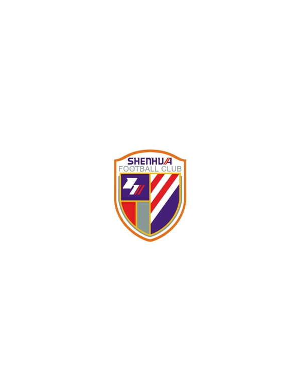 ShanghaiShenhualogo设计欣赏足球队队徽LOGO设计ShanghaiShenhua下载标志设计欣赏