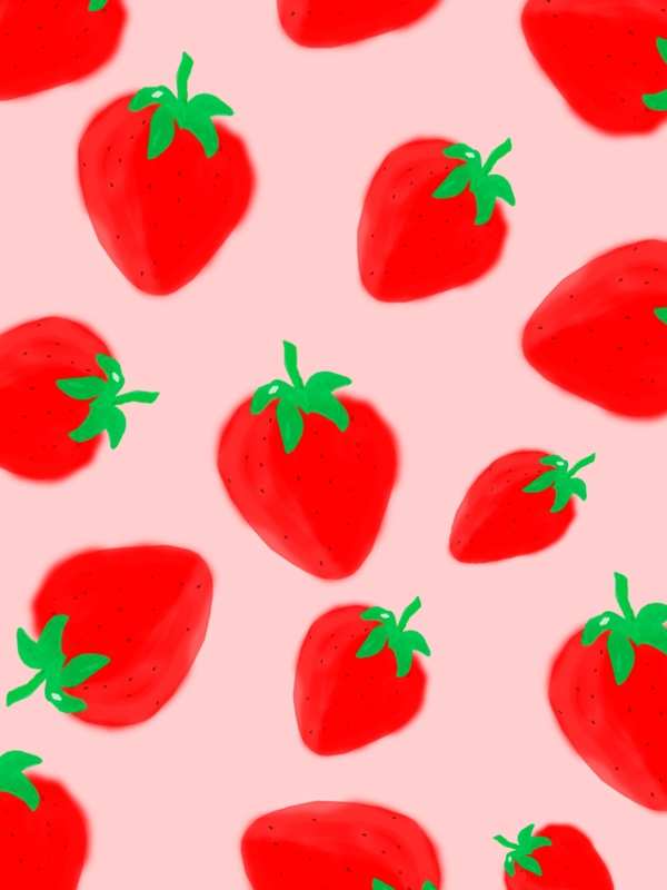 纯原创草莓水果背景