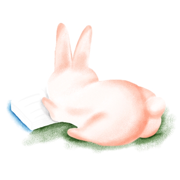 呆萌可爱小兔子图案