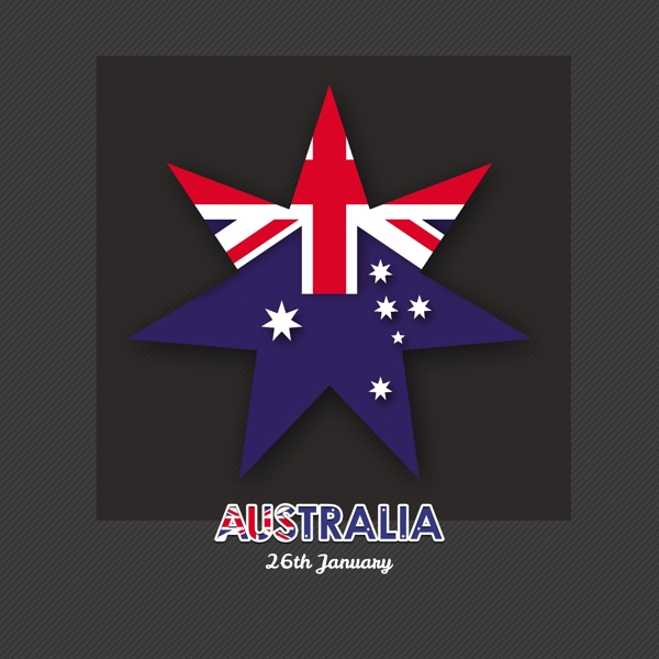 澳大利亚国旗素材多角形