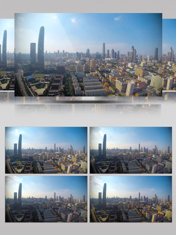 4k大美中国天津城市地标建筑定焦延时摄影