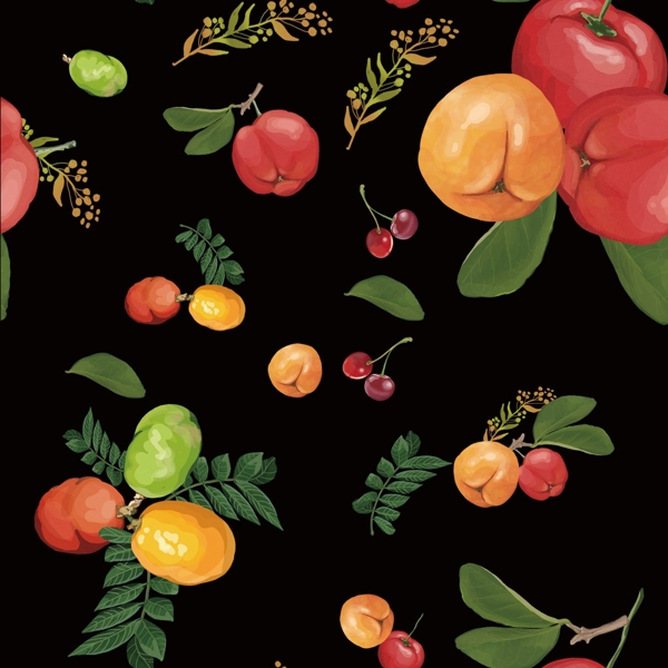 水果印花服装纺织图案