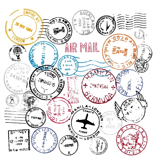 世界邮戳邮票集