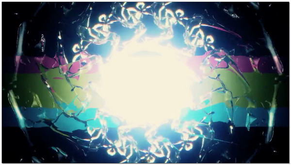 迷幻圆形粒子光圈DJ动态背景视频素材