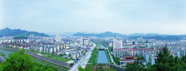 常山县城全景图图片