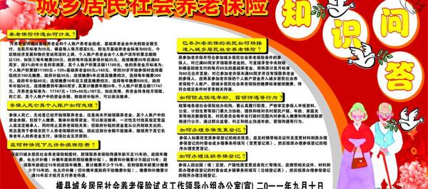 版报城乡居民社会养老保险知识问答图片