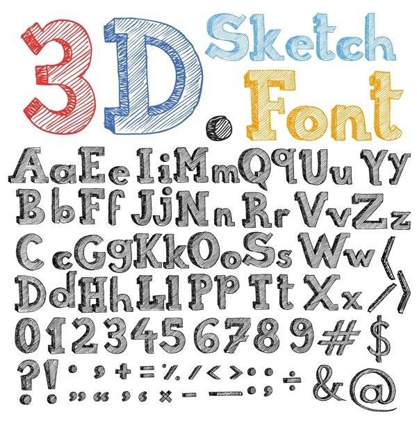 3d字母图片