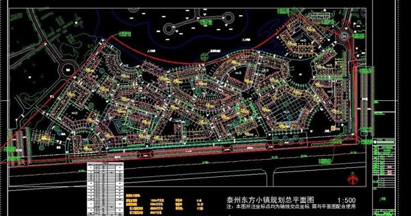 东方小镇规划总平面图