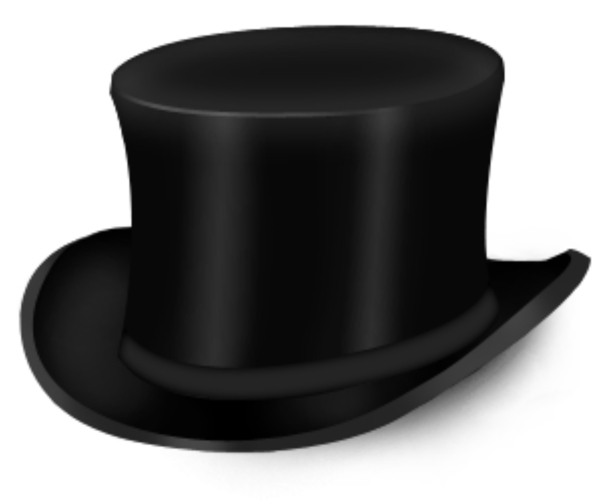 顶黑色的帽子图标psd