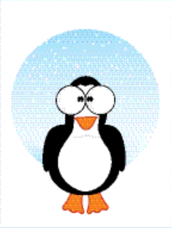 漫画插图的企鹅