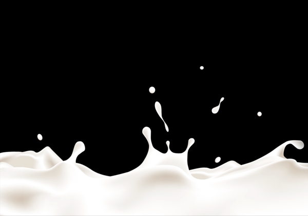 牛奶流动液体香浓素材