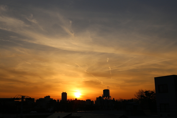 城市上空的天空