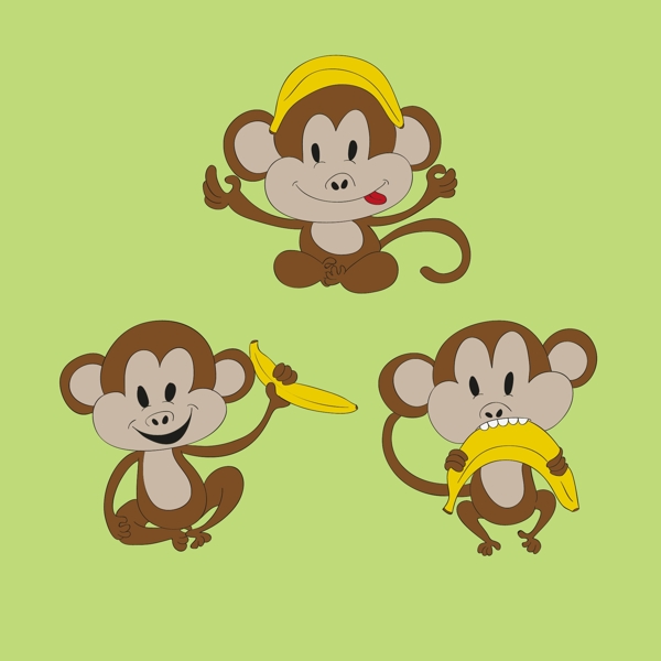 猴带香蕉